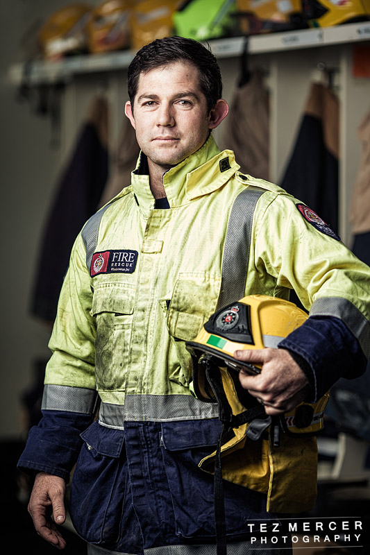 Firefighter Kevin McCartney